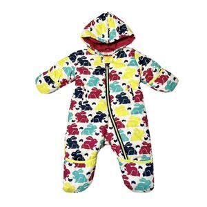 Hatley Bunny Puffer Bunting Size 6-12m